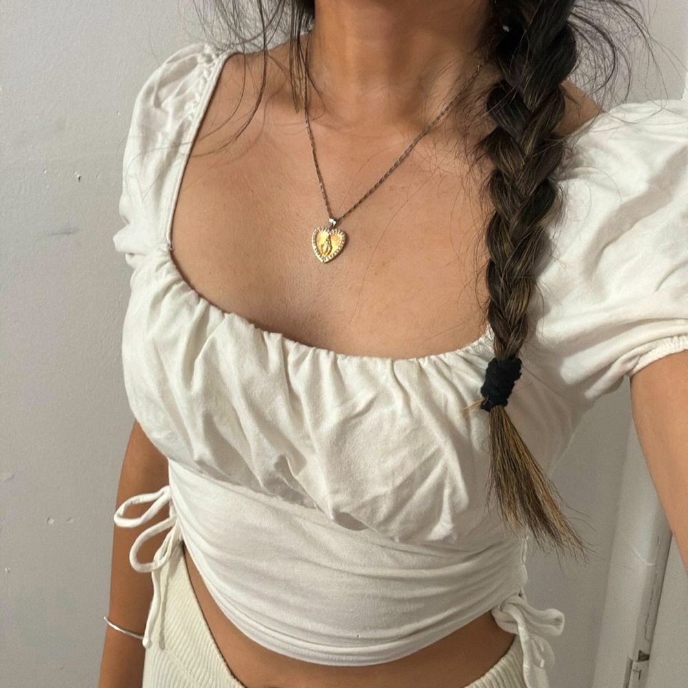 HOLLISTER WHITE CROP TOP